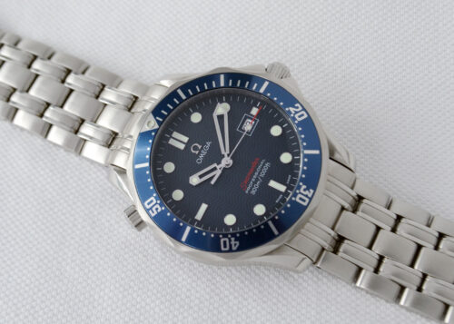 Omega Seamaster Professional 300m - Blue - Red logo- Ref: 2221.80
