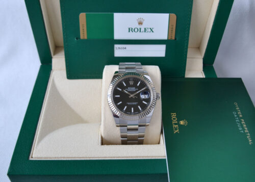 Rolex Datejust Black 41mm - Ref: 126334 - Full Set