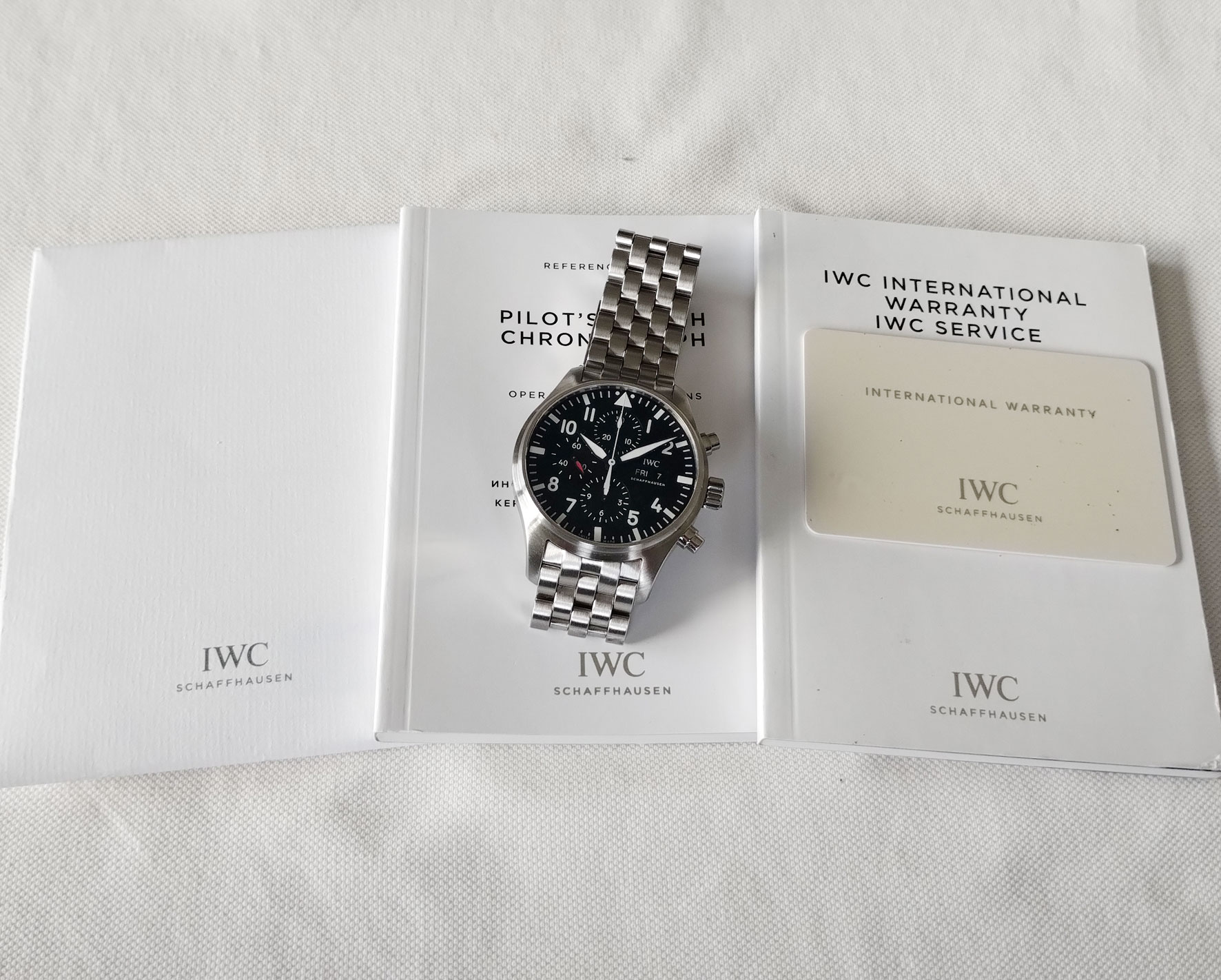 IWC Pilot Chronograph Full Set - Ref: 377710