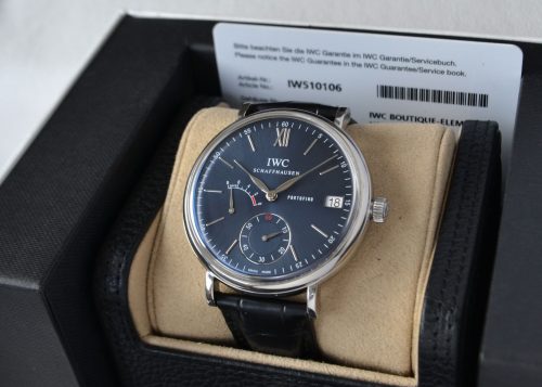 IWC Portofino 8 Days Reserve - Blue Dial - Box & Card