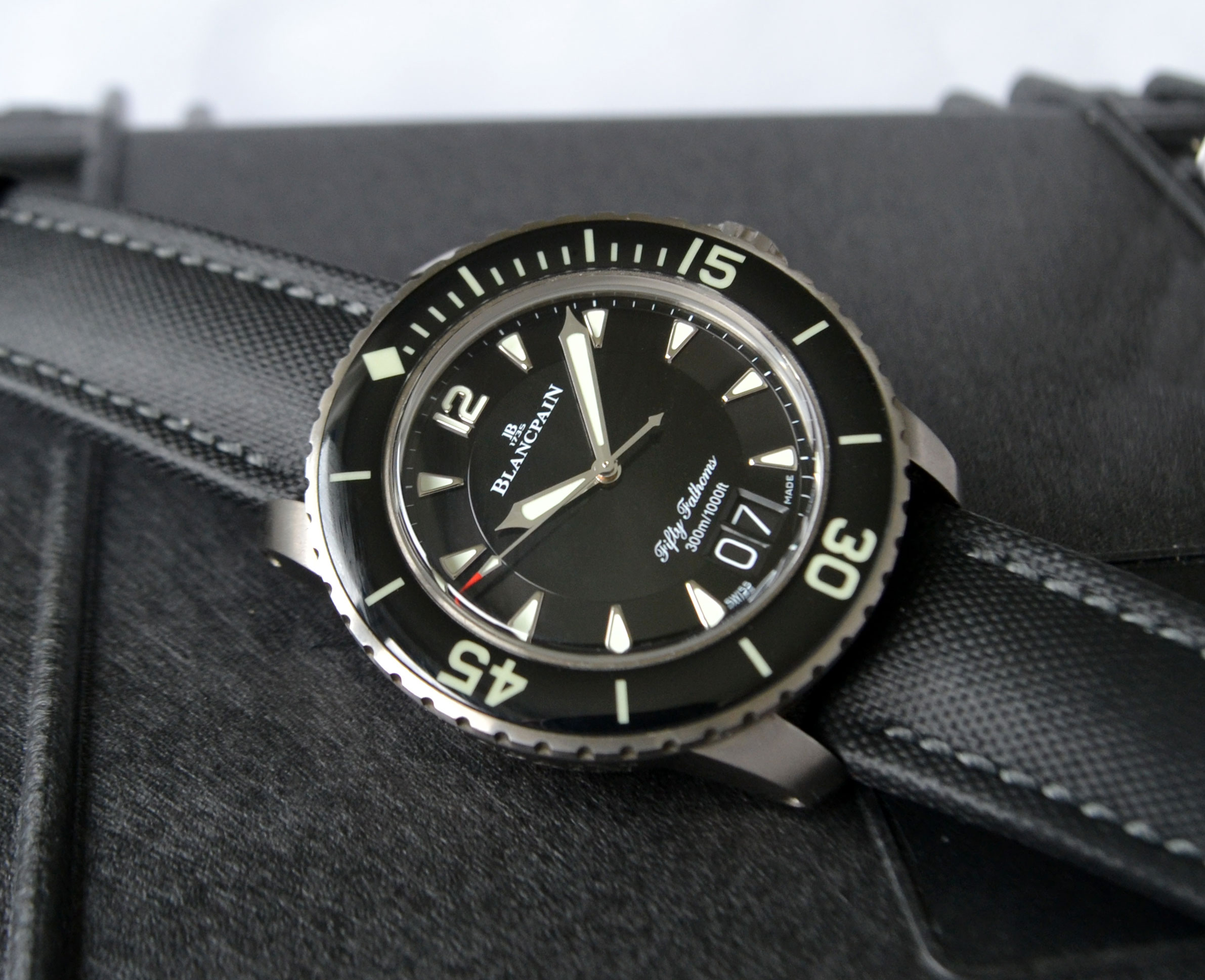 Blancpain Fifty Fathoms Grande Date Titanium - 45mm - Full Set