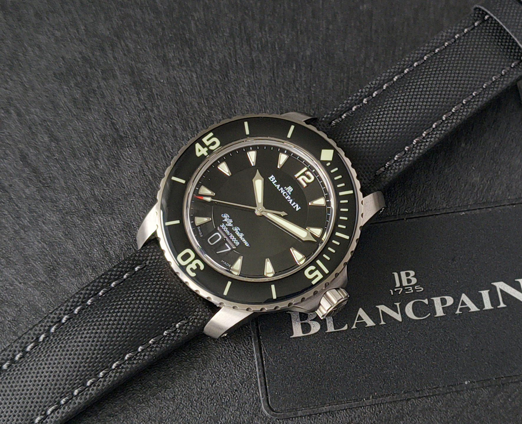 Blancpain Fifty Fathoms Grande Date Titanium - 45mm - Full Set