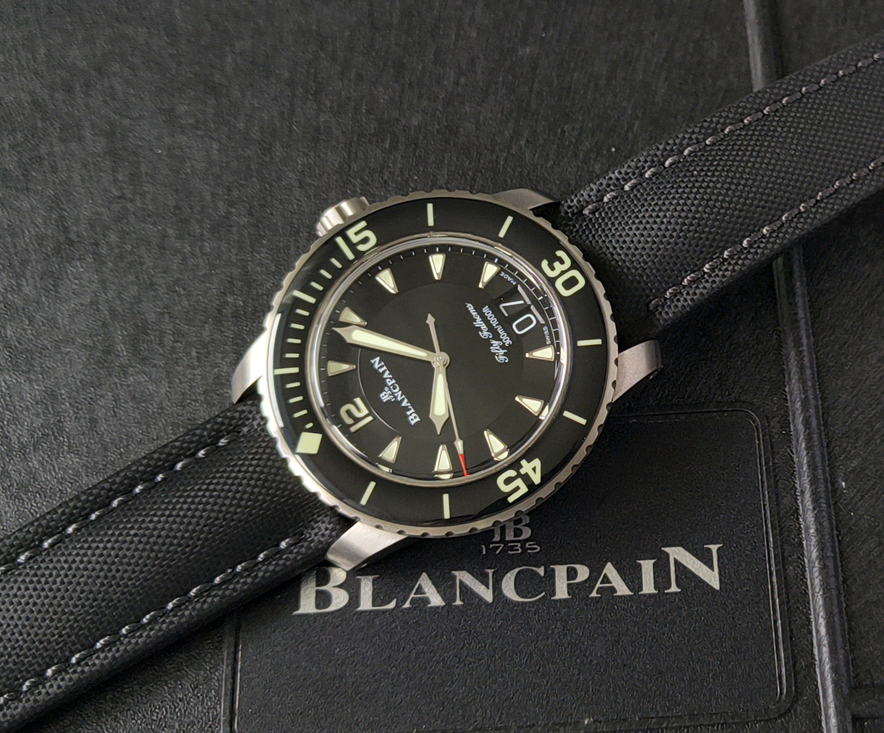 Blancpain Fifty Fathoms Grande Date Titanium - 45mm - Full Set